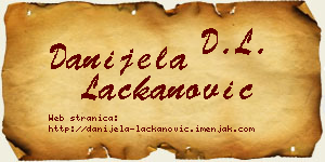 Danijela Lackanović vizit kartica